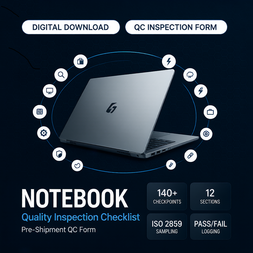 Notebook Quality Control Checklist Template