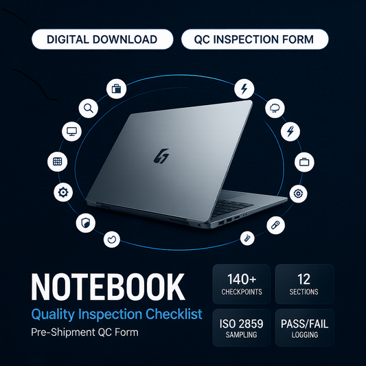 Notebook Quality Control Checklist Template